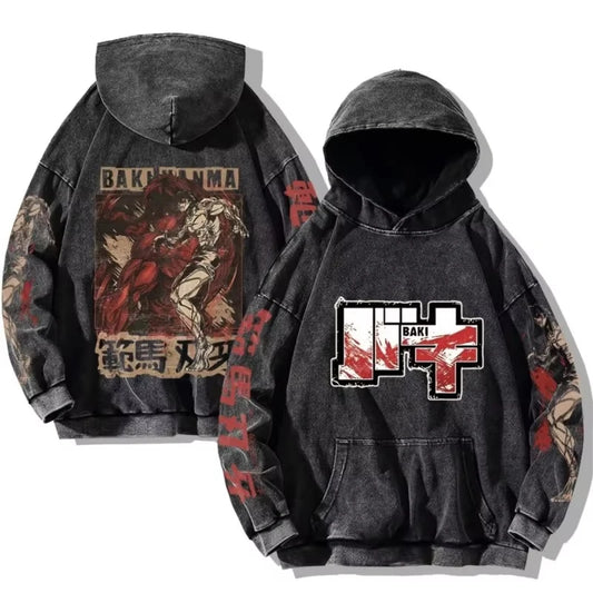 Baki Hanma Relentless Will Anime Hoodie